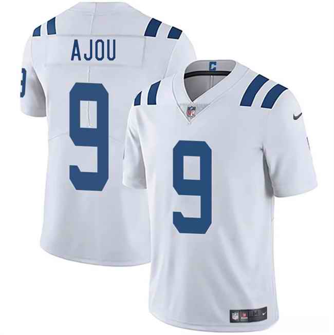 Men's Indianapolis Colts #9 Ajou Ajou White 2025 Vapor Limited Stitched Football Jersey